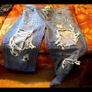 Wide leg jeans